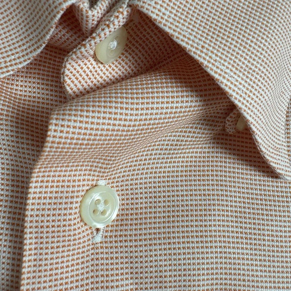 Gitman Bros Men's 2XL Pink 100% Cotton Check Button Down Long Sleeve Dress Shirt